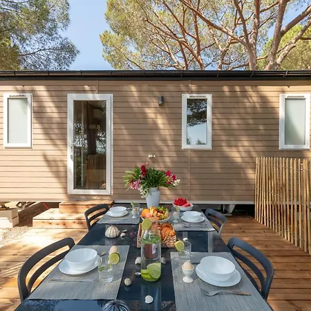 Le Pinedou, Mobil-home Niche Sous Les Pins Avec Jolie Vue * הייר
