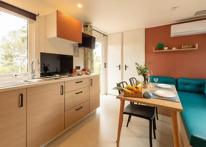 Le Pinedou, Mobil-home Niche Sous Les Pins Avec Jolie Vue * הייר