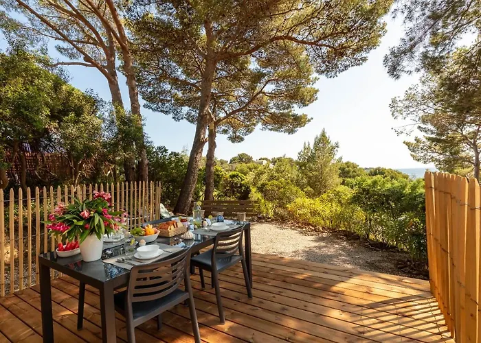 Le Pinedou, Mobil-home Niche Sous Les Pins Avec Jolie Vue * הייר